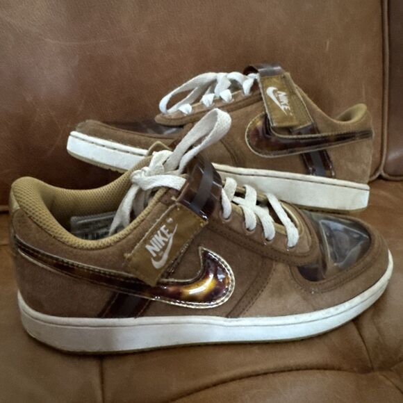 Nike Vandal Low Tortoise Shell Womens Size 6.5 312492-211 Brown Gold - Picture 2 of 8